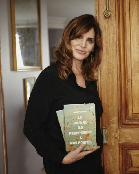 IMAGE: Janine di Giovanni at her apartment with her new book 