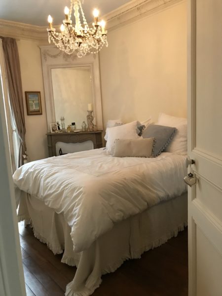 IMAGE: View through the bedroom door of the apartment in Montmartre