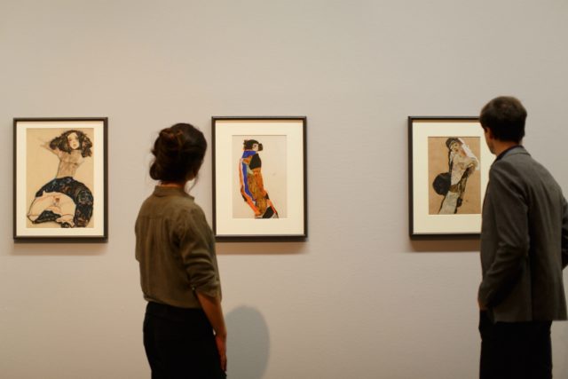 IMAGE: Enjoying the Schiele collection at the Leopold Museum in Vienna
