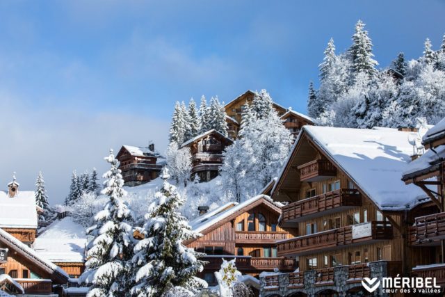 The picture-perfect resort of Méribel features charming wooden chalets